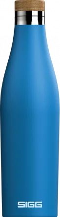 Sigg Dvoustěnná nerezová láhev na vodu Meridian, modrá, 0,5 l