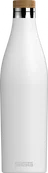 Dvoustěnná nerezová láhev na vodu Meridian, 0,7 l, bílá