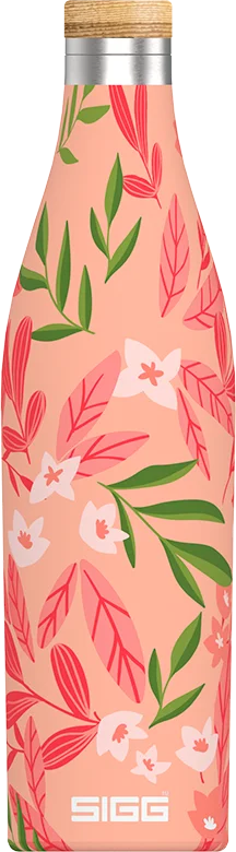 Dvoustěnná nerezová láhev na vodu Meridian Sumatra Flowers, 0,5 l