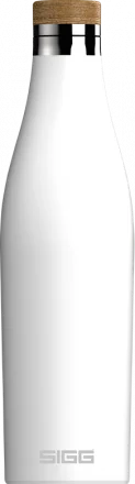 Sigg Dvoustěnná nerezová láhev na vodu Meridian, bílá, 0,5 l