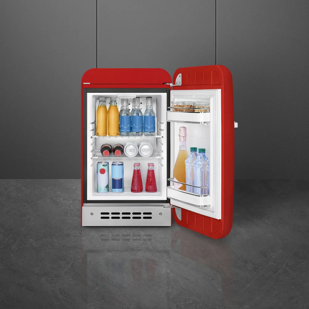 Lednice minibar 50´s Retro Style FAB5 R, 34l, pravostranné otvírání, černá
