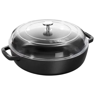 Staub Litinový kastrol se skleněnou poklicí Braiser, 24 cm