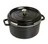 Litinový hrnec s poklicí a napařovací vložkou Cocotte, černá, 26 cm