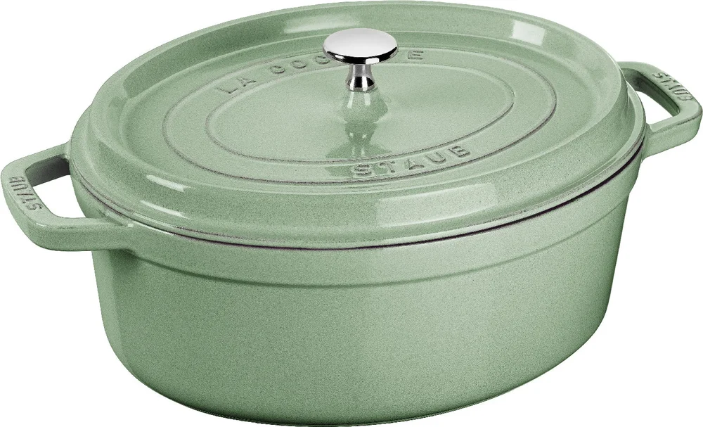 STAUB Cocotte hrnec oválný 29 cm/4,2l sage