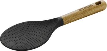 Staub Lžíce na rýži silikonová, s dřevěnou rukojetí, 22 cm