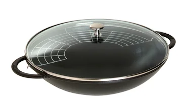Staub Litinový wok se skleněnou poklicí, 37 cm