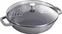 Litinový wok se skleněnou poklicí, 30 cm, grafitově šedá