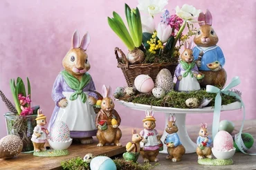 Villeroy & Boch Bunny Tales velikonoční závěsná dekorace, zaječice Anna ve skořápce