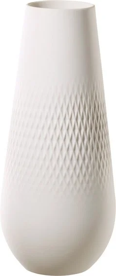 Villeroy & Boch Collier Blanc porcelánová váza Carré, 26 cm