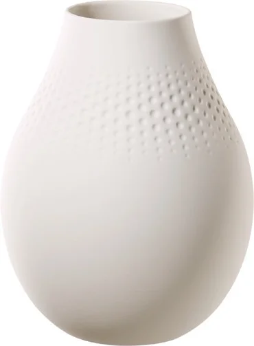 Villeroy & Boch Collier Blanc porcelánová váza Perle, 20 cm