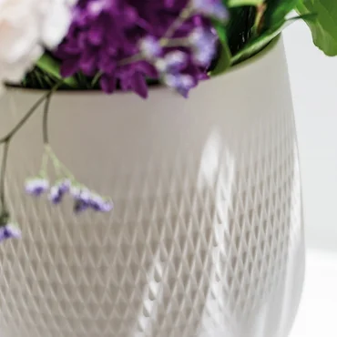 Villeroy & Boch Collier Blanc porcelánová váza Perle, 20 cm