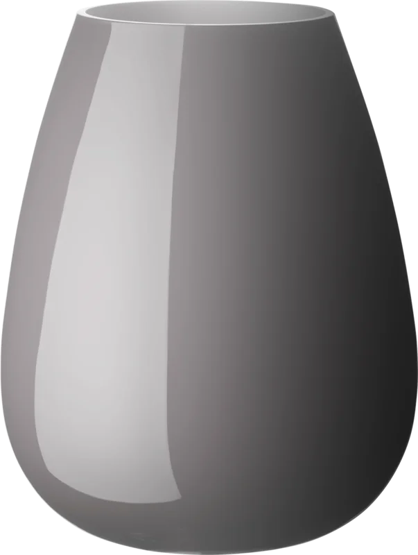 Drop skleněná váza pure stone, 23 cm