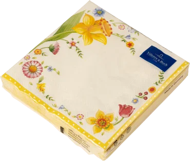 Villeroy & Boch Easter Accessoires velikonoční ubrousky s květinovým motivem, 33 x 33 cm