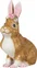 Easter Bunnies sedící zajíc s věnečkem, 22 cm