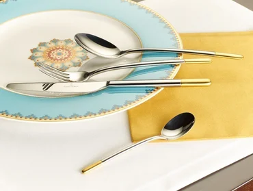 Villeroy & Boch Ella zlacená dezertní lžíce, 186 mm