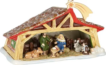 Villeroy & Boch Christmas Toys Memory svícen, vánoční betlém, 27 x 16 cm
