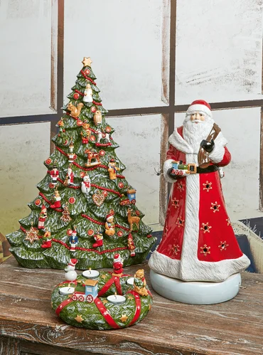 Villeroy & Boch Hrací skříňka a svícen Santa Christmas Toys Memory, 45 cm