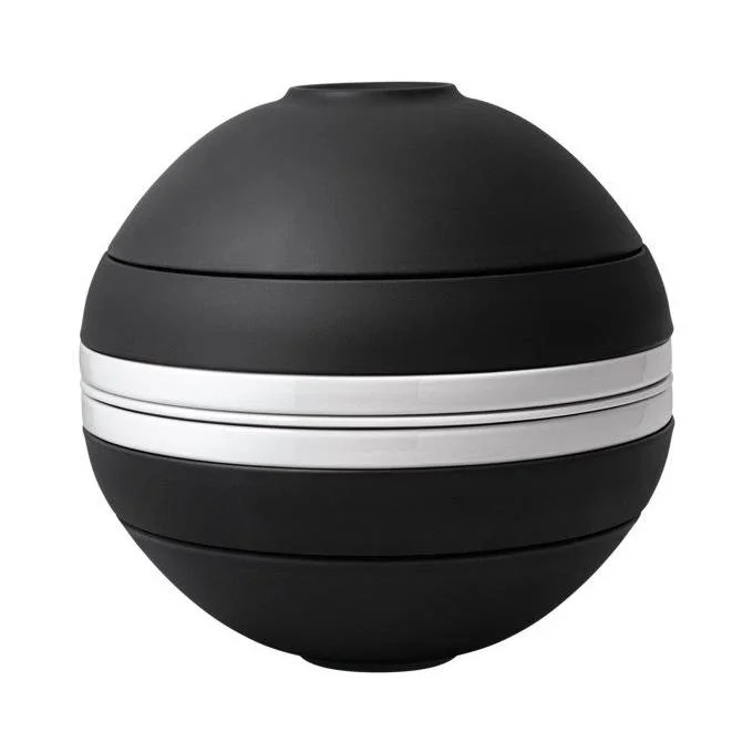 Jídelní sada La Boule, černo-bílá II, 7 ks