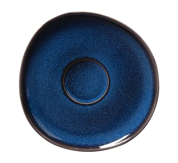 Lave bleu kameninový podšálek k šálku na kávu, 15 cm