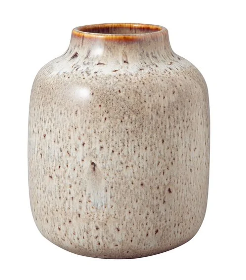 Lave Home beige kameninová váza Nek, 15,5 cm