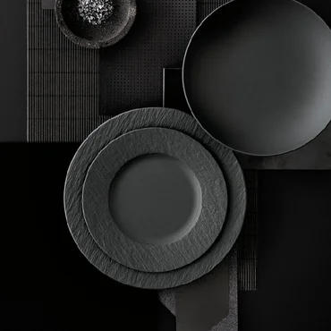 Villeroy & Boch Manufacture Rock porcelánový podnos, 28 x 17 cm
