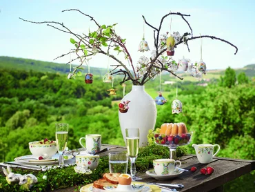 Villeroy & Boch Mini Flower Bells sada 2 ks porcelánových zvonečků, narcisy