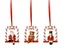 Nostalgic Ornaments vánoční závěsná dekorace, houpačky z cukrových lízátek, 3 ks