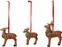 Nostalgic Ornaments vánoční závěsná dekorace, jelení rodinka, 3 ks