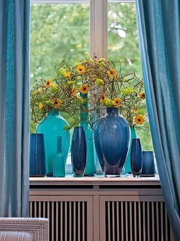 Villeroy & Boch Numa skleněná váza midnight sky, 34 cm
