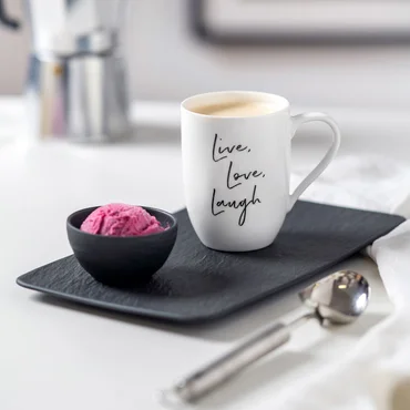 Villeroy & Boch Statement hrnek "Live Love Laugh", 0,34 l