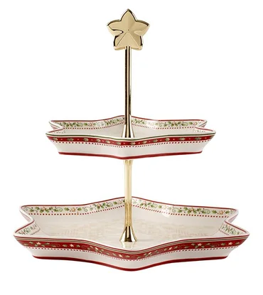 Villeroy & Boch Winter Bakery Delight etažér, cesmína, 34 cm