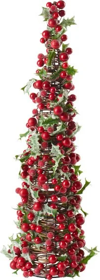 Villeroy & Boch Winter Collage Accessoires vánoční dekorace, stromek s bobulemi, 46 cm