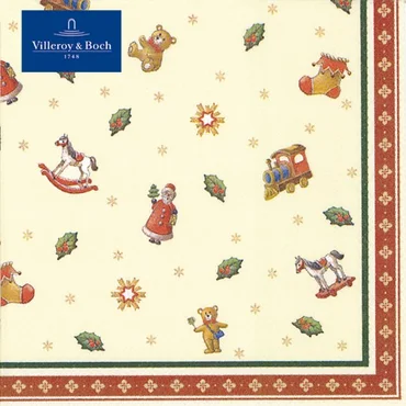 Villeroy & Boch Winter Specials ubrousky, hračky, 33 x 33 cm