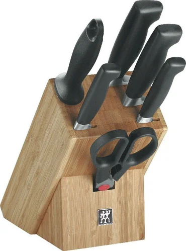 Zwilling Four Star bambusový blok s noži - 7 ks