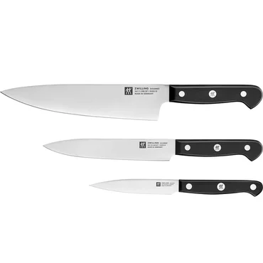 Zwilling Sada 3 nožů Gourmet, kuchařský nůž, plátkovací a špikovací nůž