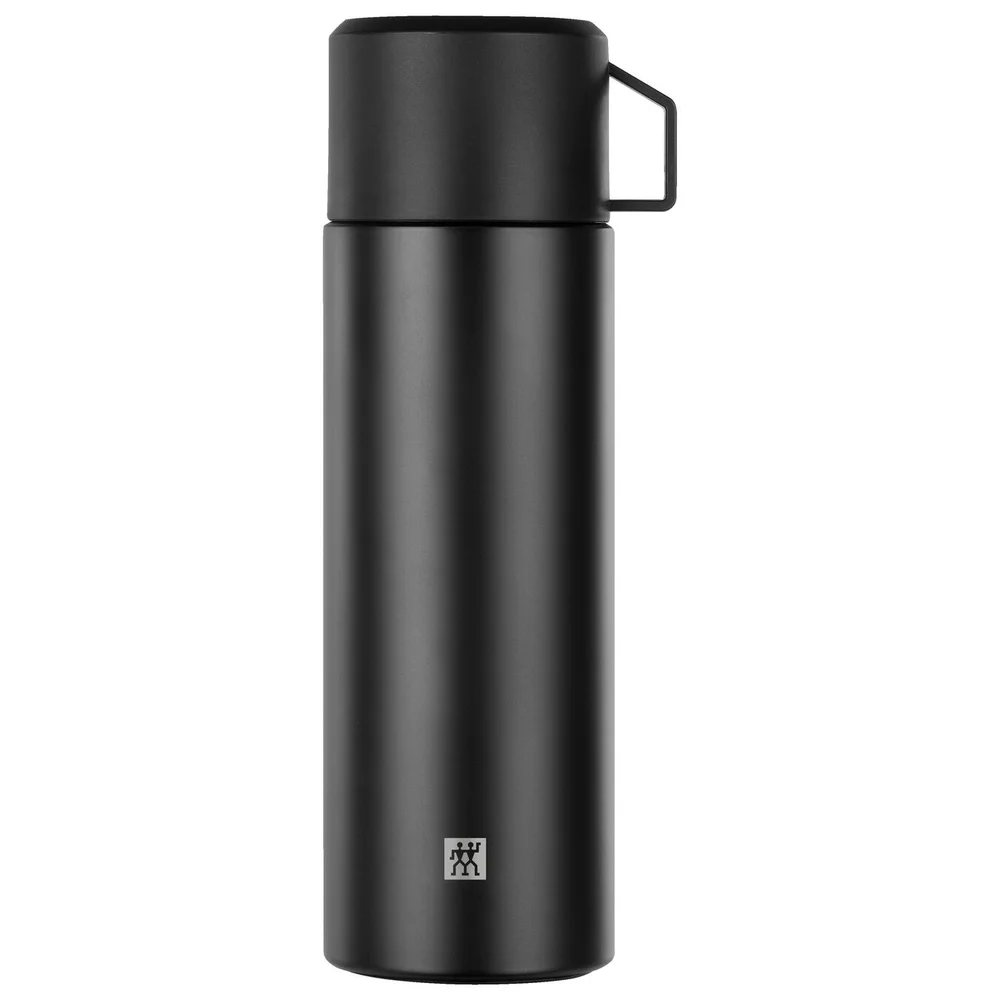 Dvoustěnná nerezová termoska Thermo, 1,0 l, černá