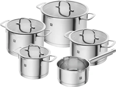 Zwilling Sada nerezového nádobí se slévacími poklicemi True Flow, 5 ks