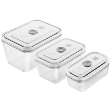 Zwilling Sada vakuovacích dóz Fresh & Save, 3 ks, skleněné