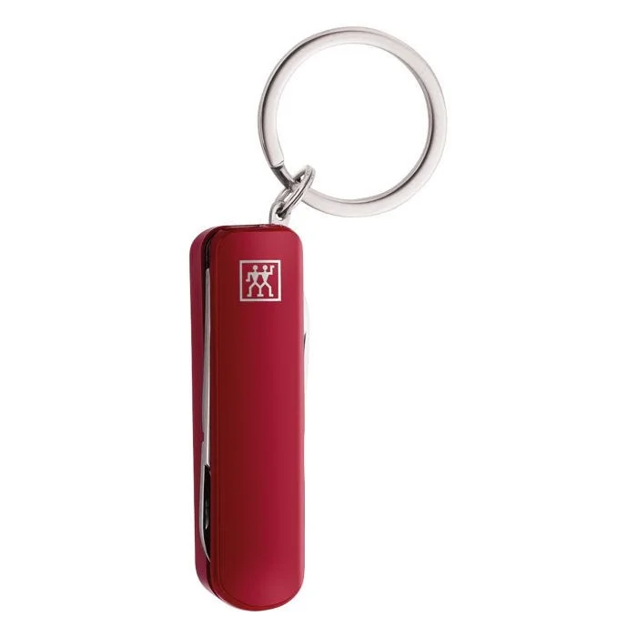 Multifunkční manikúrní přívěšek Inox, 6 cm, červený