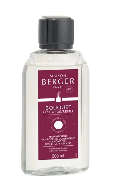 Maison Berger Paris Náplň do difuzéru Můj domov bez zápachu zatuchliny – Aquatic & powdery vůně, 200 ml
