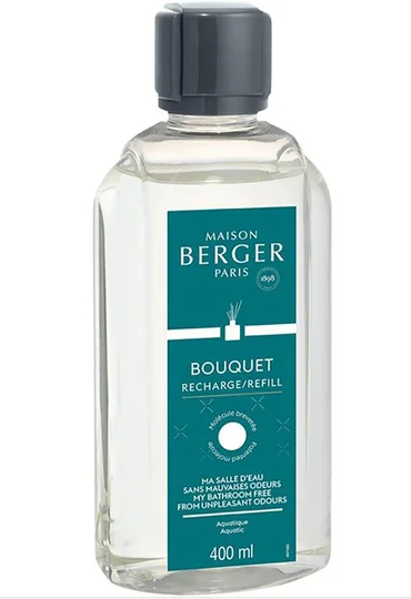 Maison Berger Paris Náplň do difuzéru Proti zápachu z koupelny – Aquatic vůně, 400 ml