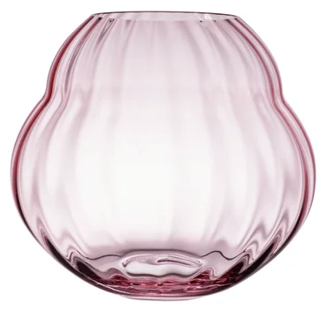 Villeroy & Boch Skleněná váza / svícen Rose Garden, růžová, 17 cm