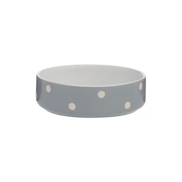 Mason Cash Miska pro psy/kočky Polka Dots, 300 ml, světle šedá