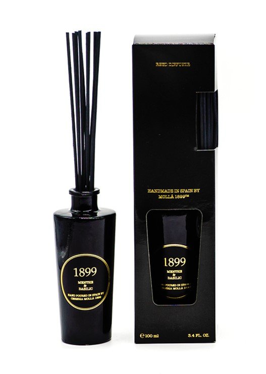 Aroma difuzér Menthe & Basilic 0,1 l, black & gold