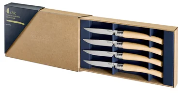 Opinel Sada steakových nožů Chic, 4ks, jasan