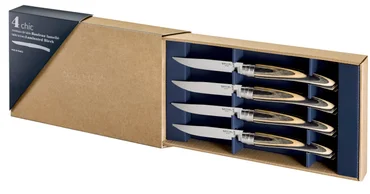 Opinel Sada steakových nožů Chic, 4ks, finská bříza