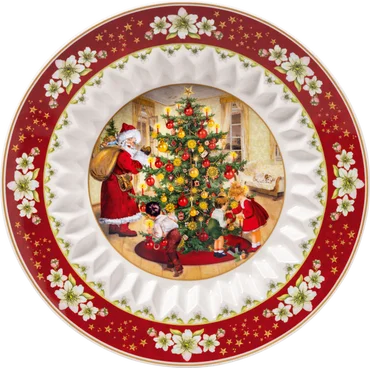 Villeroy & Boch Toy's Fantasy mísa, Santa rozdává dárky, Ø 25 cm