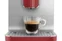 Automatický kávovar na espresso, červený