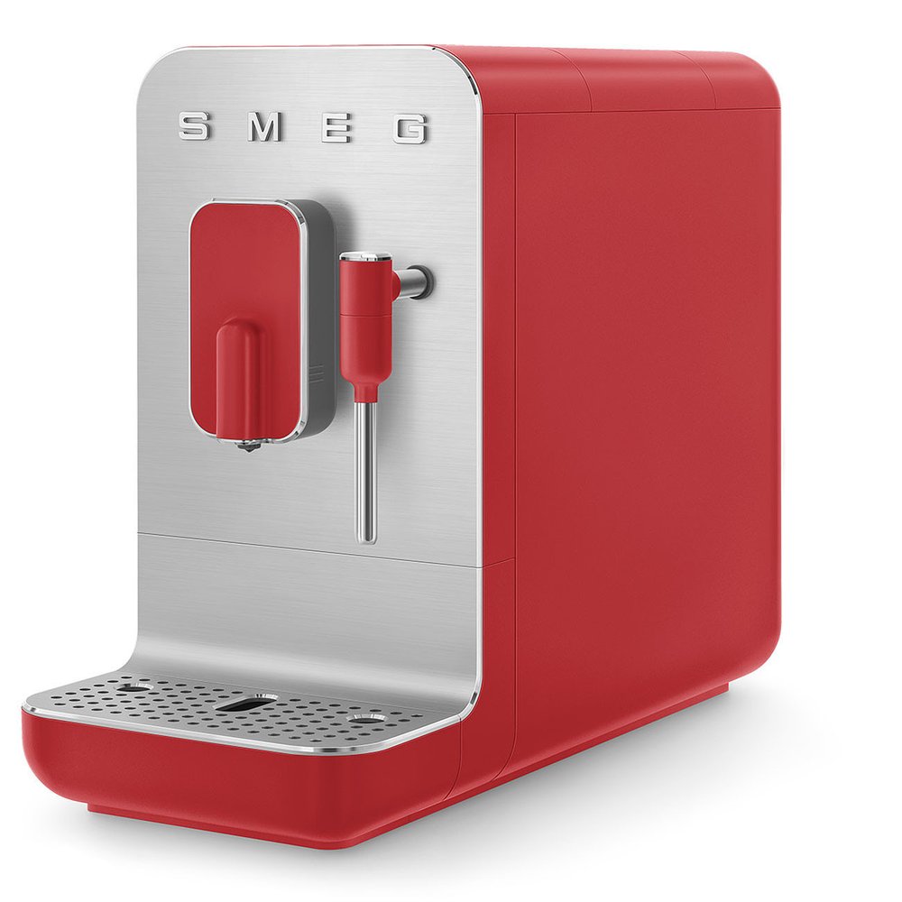 Automatický kávovar na espresso / cappucino, červený