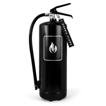 Nordic Flame Hasicí přístroj, práškový, 6 kg, černá